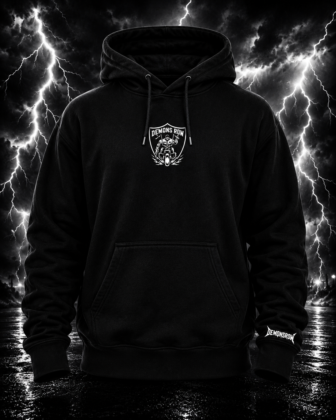 Black Demons Row Signature Hoodie