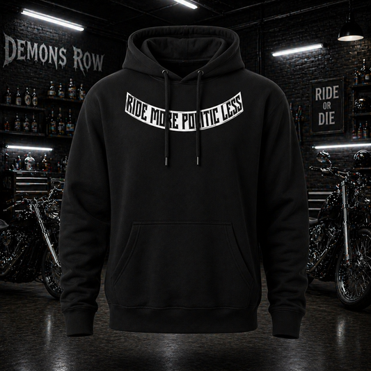 Black Ride More Politic Less Hoodie