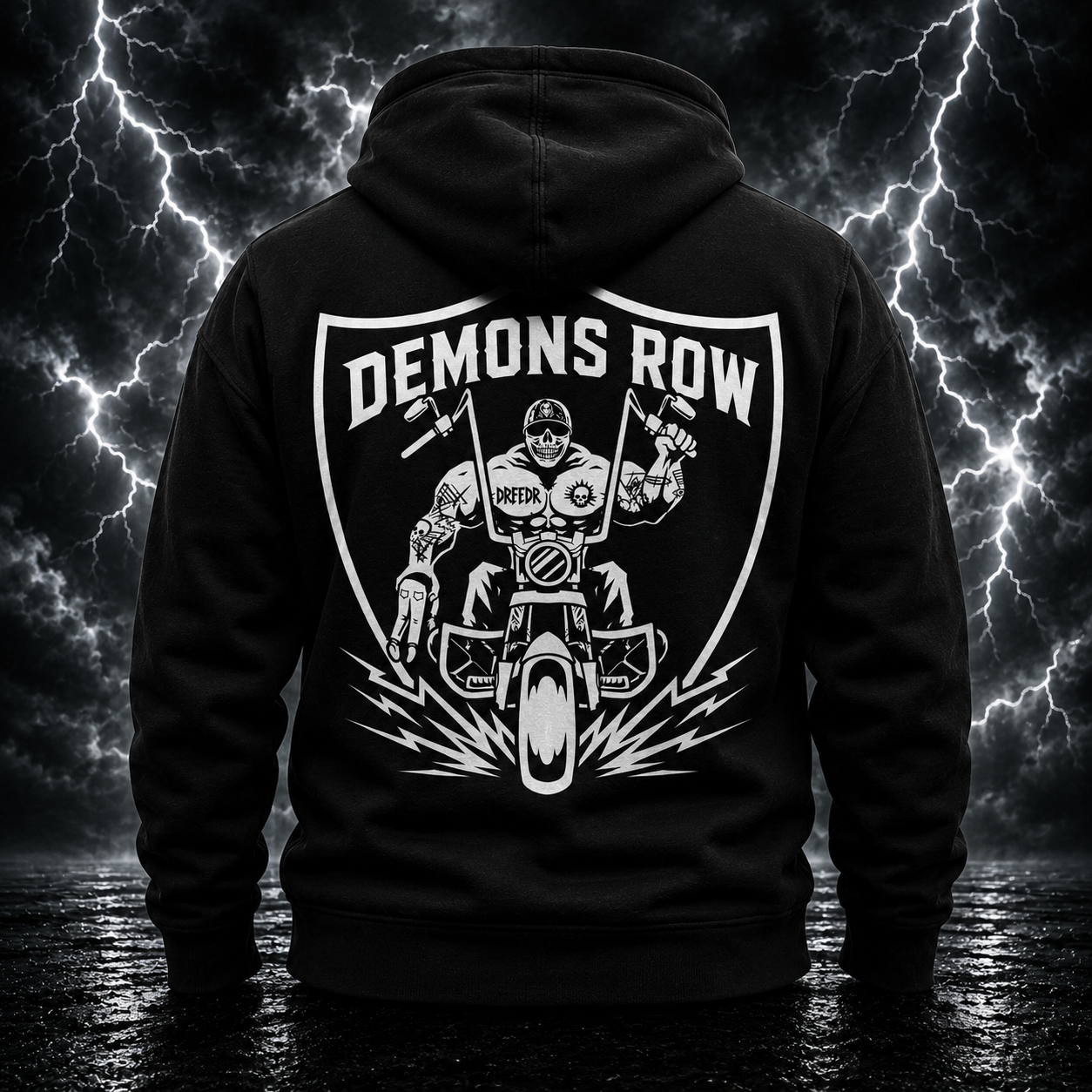 Black Demons Row Signature Hoodie