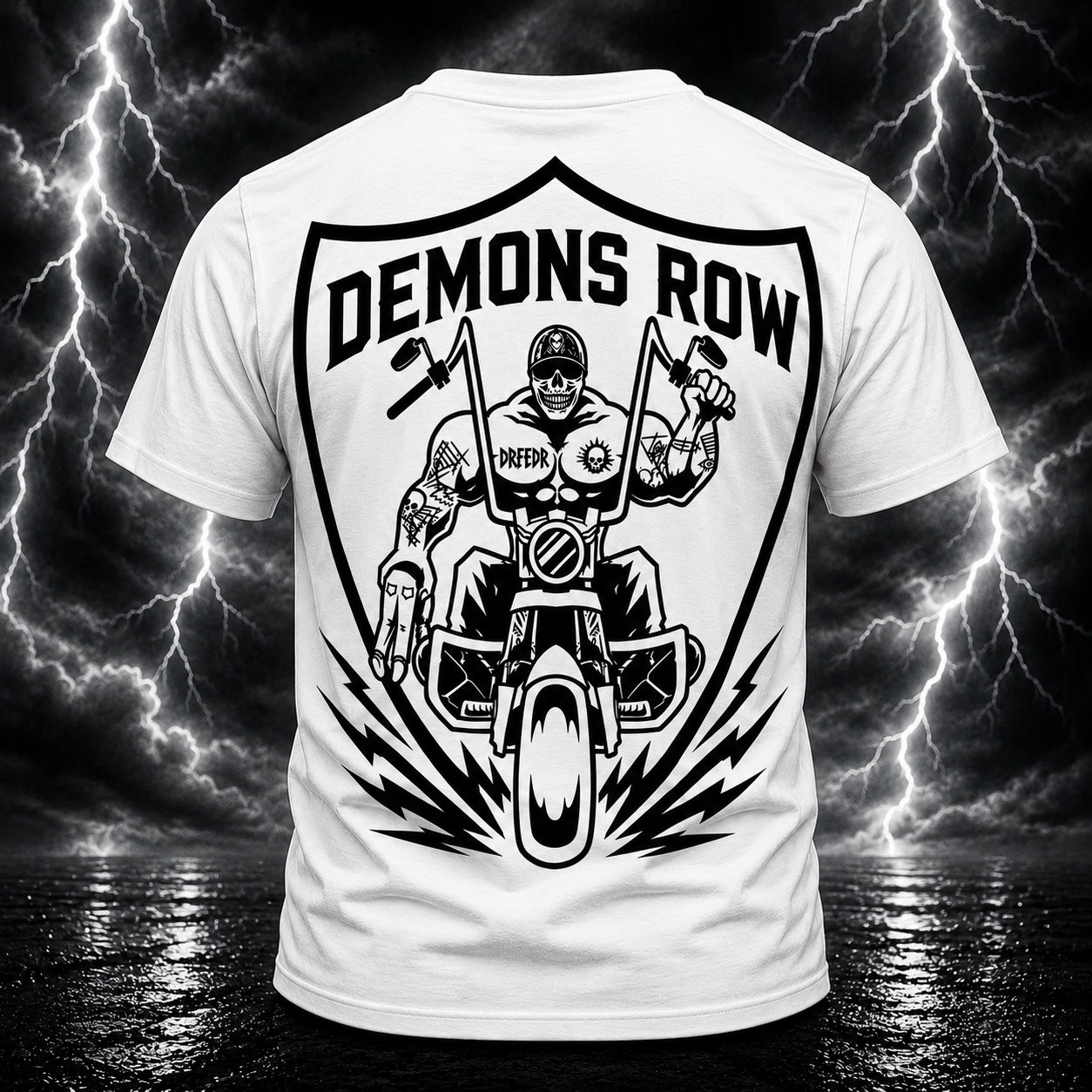 White Demons Row Signature T Shirt
