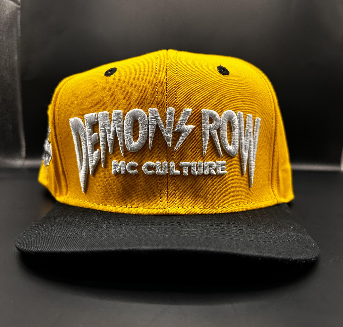 Yellow And black Demons Row Snapback
